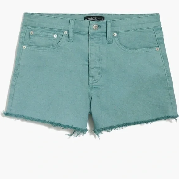 J.Crew 10" Cutoff Garment Dyedd Denim Boy Short - Picture 3 of 8